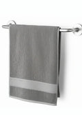 Bath Large Size, 485 GSM Quick Dry Bath Towel, 70 x 140cm Plain Design Grey, Terry Cotton Bath Towels for Men, Women & Kids, Gym Towel, for Everyday Use