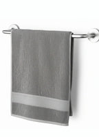 Bath Large Size, 485 GSM Quick Dry Bath Towel, 70 x 140cm Plain Design Grey, Terry Cotton Bath Towels for Men, Women & Kids, Gym Towel, for Everyday Use