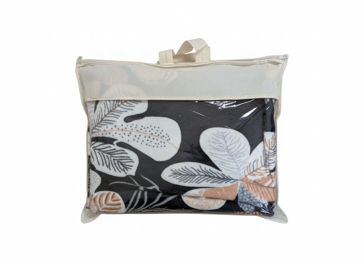 Single Velvet/Flannel Bedsheets Navy Blue