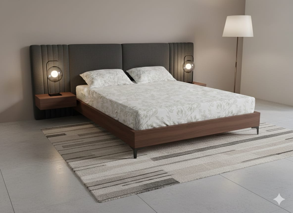 Luxury Woolen Jacquard Bedsheet, Light Green, 108 x 108 Inches, Jumbo Size, 2 Pillow Covers, 2 kg Weight