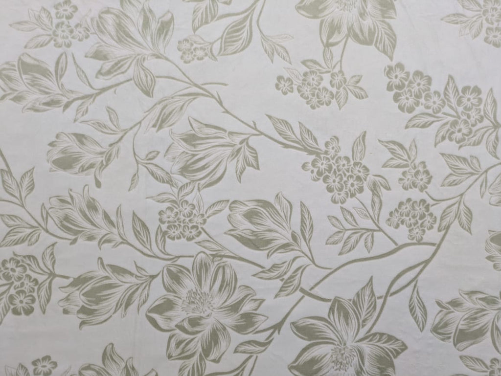 Luxury Woolen Jacquard Bedsheet, Light Green, 108 x 108 Inches, Jumbo Size, 2 Pillow Covers, 2 kg Weight