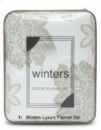 Luxury Woolen Jacquard Bedsheet, Light Green, 108 x 108 Inches, Jumbo Size, 2 Pillow Covers, 2 kg Weight