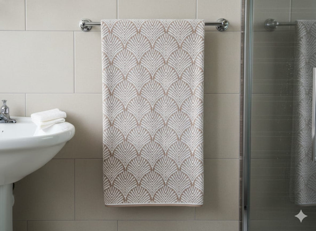 Cotton Bath Towel, Super Soft and Water Absorbent, 400 GSM, Pack of 1 (Light Brown)