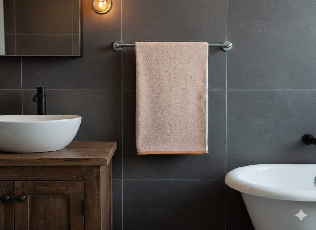 Cotton Bath Towel, Super Soft and Water Absorbent, 400 GSM, Pack of 1 (Orange)