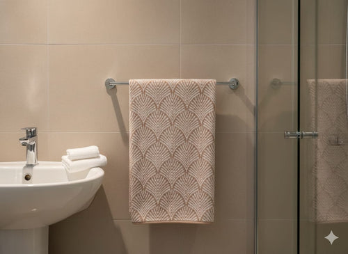 Cotton Bath Towel, Super Soft and Water Absorbent, 400 GSM, Pack of 1 (Light Brown)