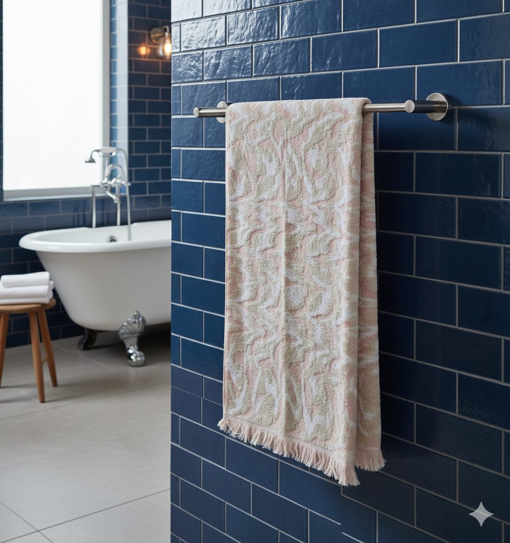 Cotton Bath Towel, Super Soft and Water Absorbent, 400 GSM, Pack of 1 (Cream)