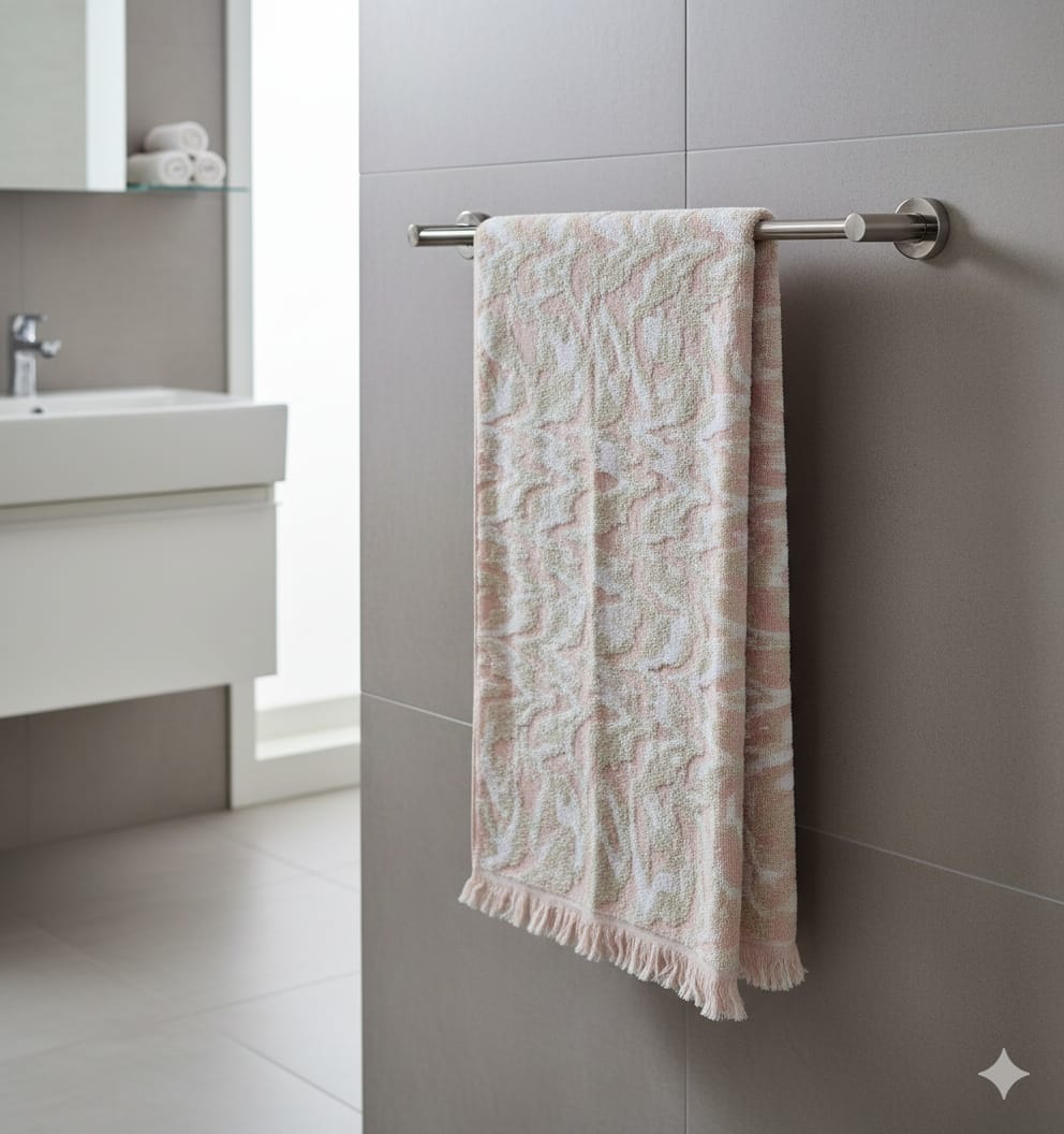 Cotton Bath Towel, Super Soft and Water Absorbent, 400 GSM, Pack of 1 (Cream)