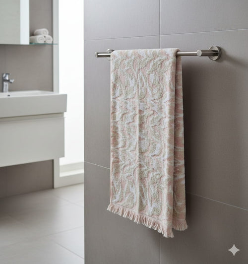 Cotton Bath Towel, Super Soft and Water Absorbent, 400 GSM, Pack of 1 (Cream)