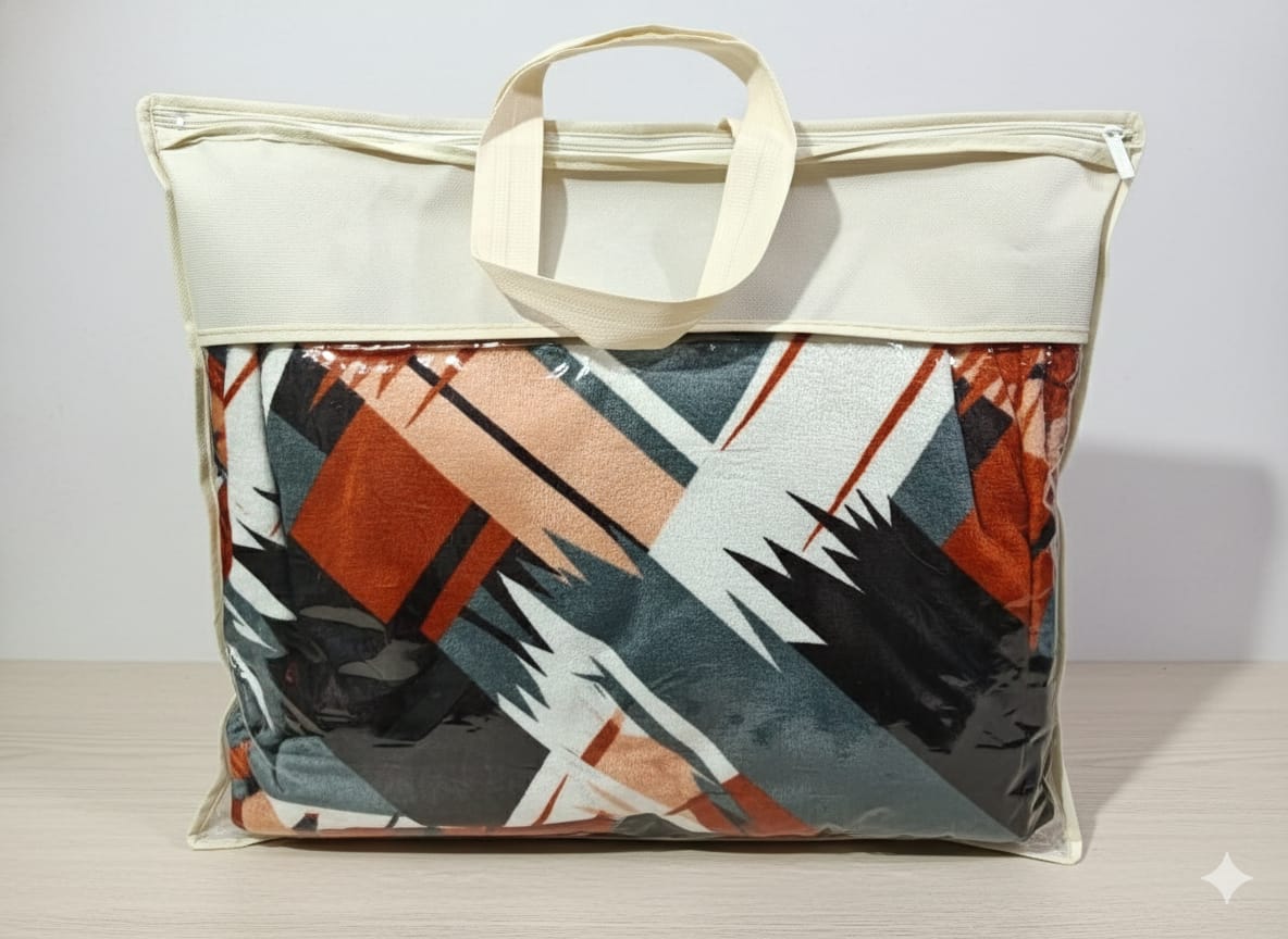 Single Velvet/Flannel Bedsheets - Multicolor