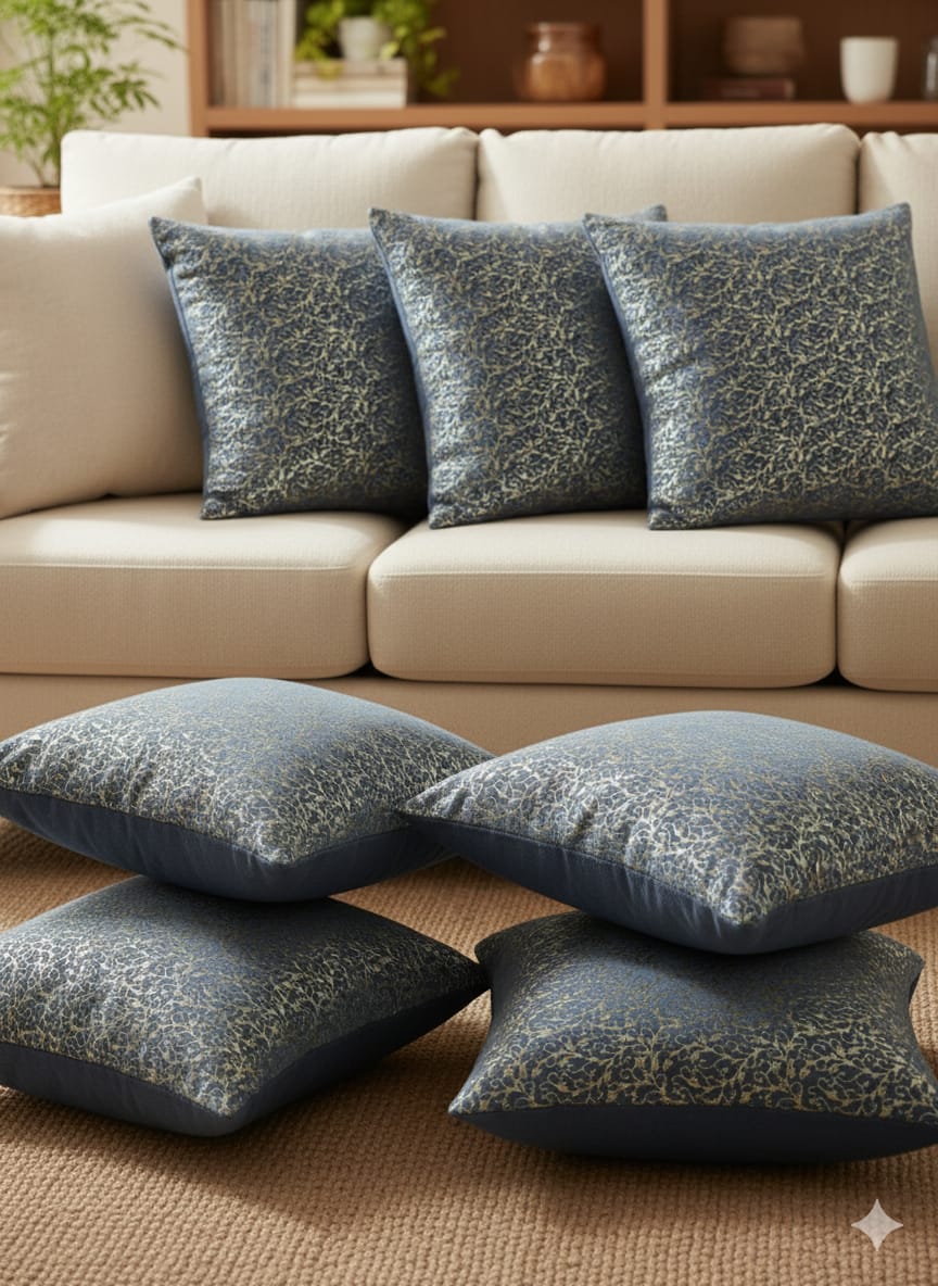 Premium Soft Fabric 18" Cushion Covers - Set of 6