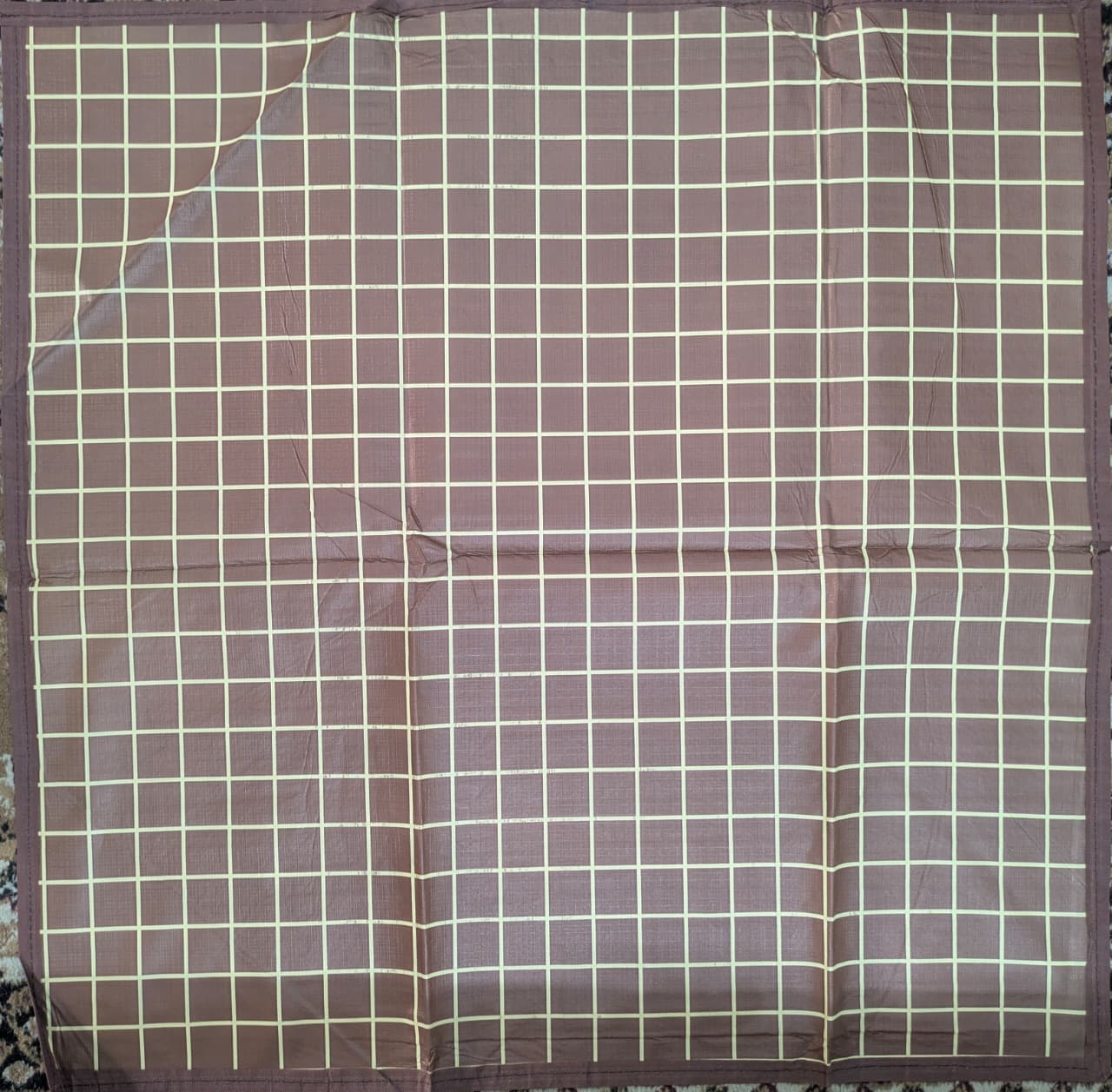 Waterproof Bed Server/Food Mat/Bedsheet Protector/Reversible in 3 Layered Heavy Material Bed Server (36 X 36 Inches) - Multicolor (