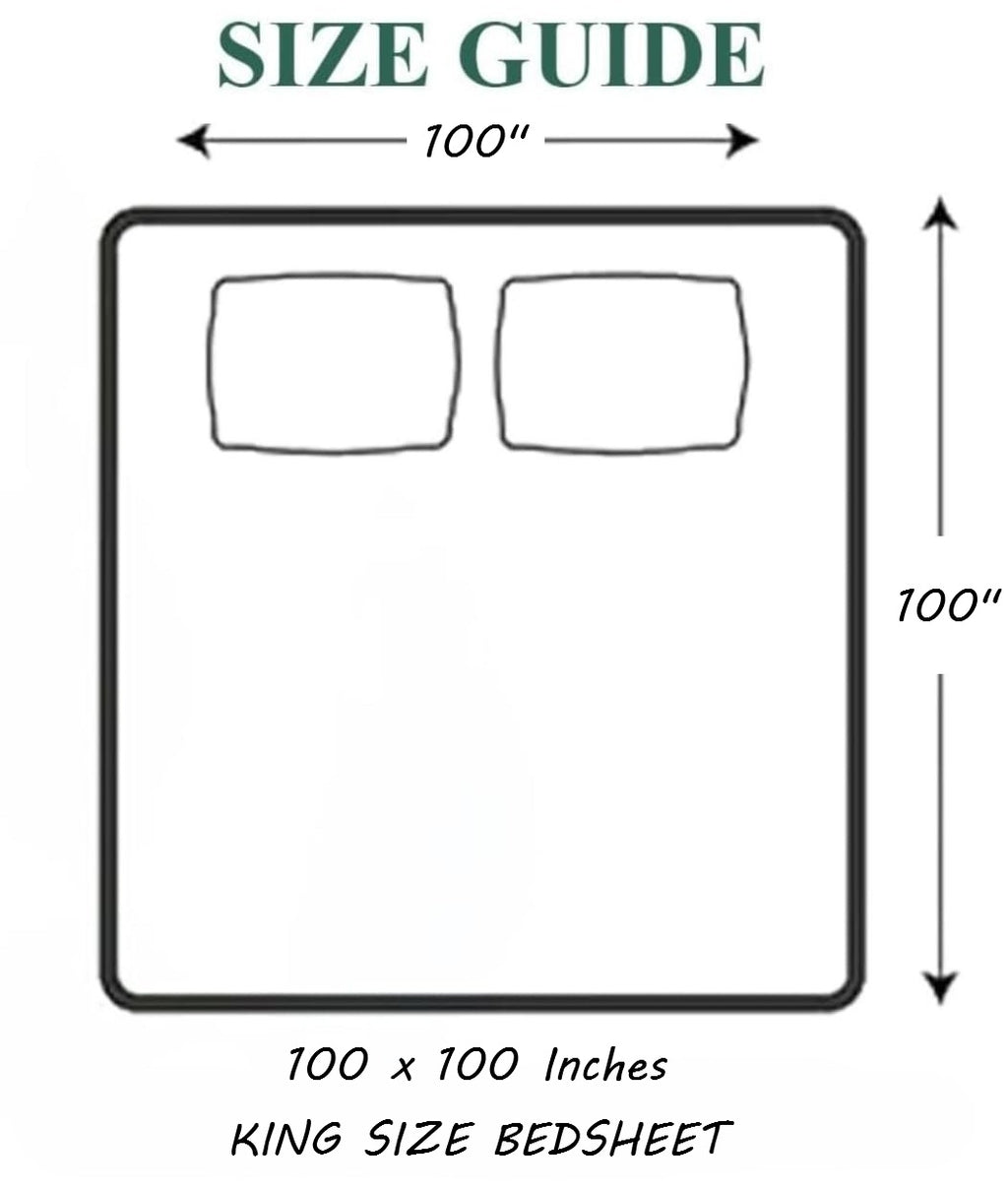 King Size Velvet Solid Warm Bedsheet - Brown