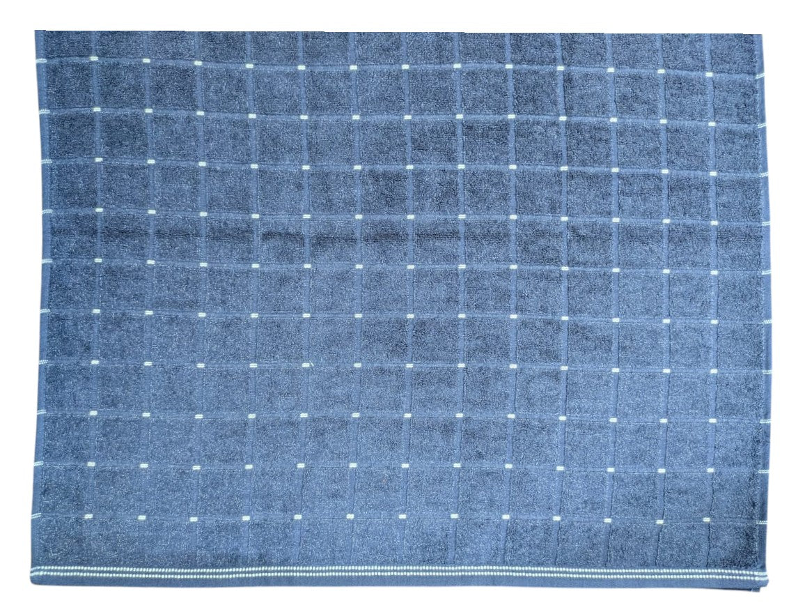 Cotton Bath Towel, Super Soft and Water Absorbent, 400 GSM, Pack of 1 (Blue)